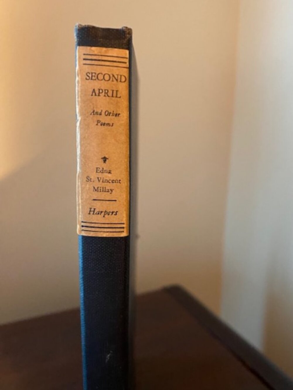 Second April by Edna St. Vincent Millay Antique Copy 1921 Hardcover Poetry